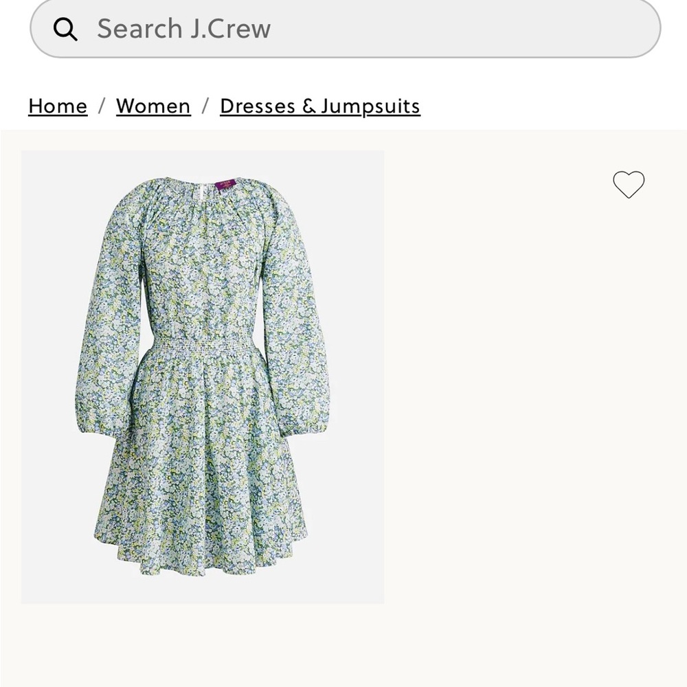 Floral Green Liberty Print Dress